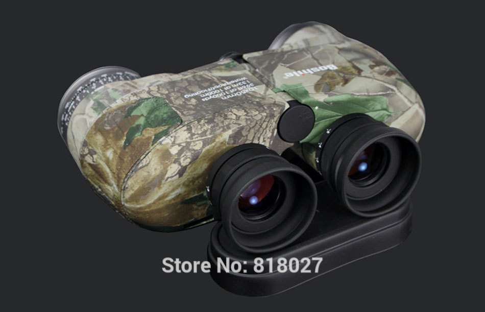 Boshile 10X50 binoculars professional army . sea . waterproof telescope HD BAK4 range finder distance color black, camouflage 