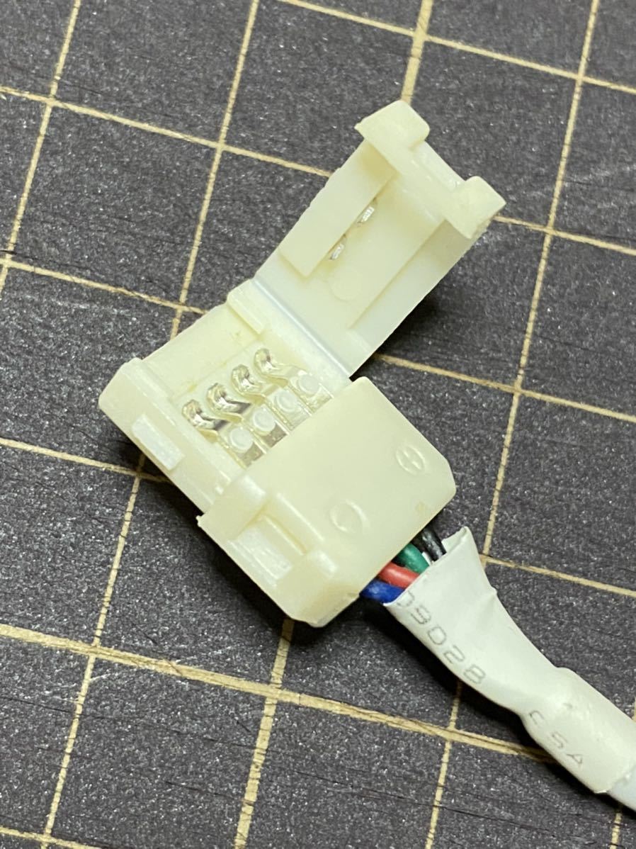 LED テープライト 部品 パーツ SMD5050 RBG用 連結コネクタ 全長約18cm_画像4