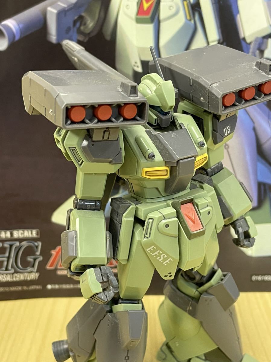 プラモデル　ガンプラ　ガンダムユニコーン　HGUC 1/144 スタークジェガン　素組完成品　一部未組立_画像3