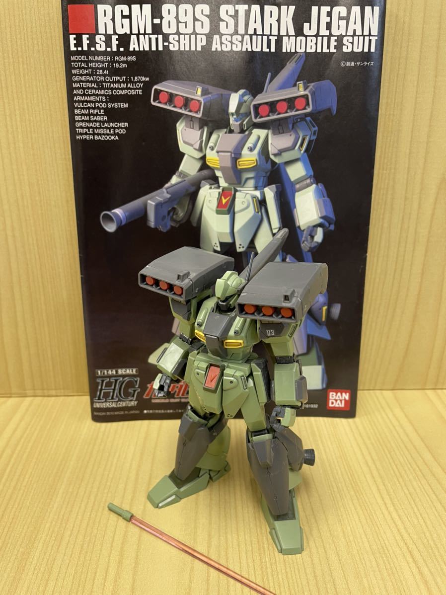 プラモデル　ガンプラ　ガンダムユニコーン　HGUC 1/144 スタークジェガン　素組完成品　一部未組立_画像1