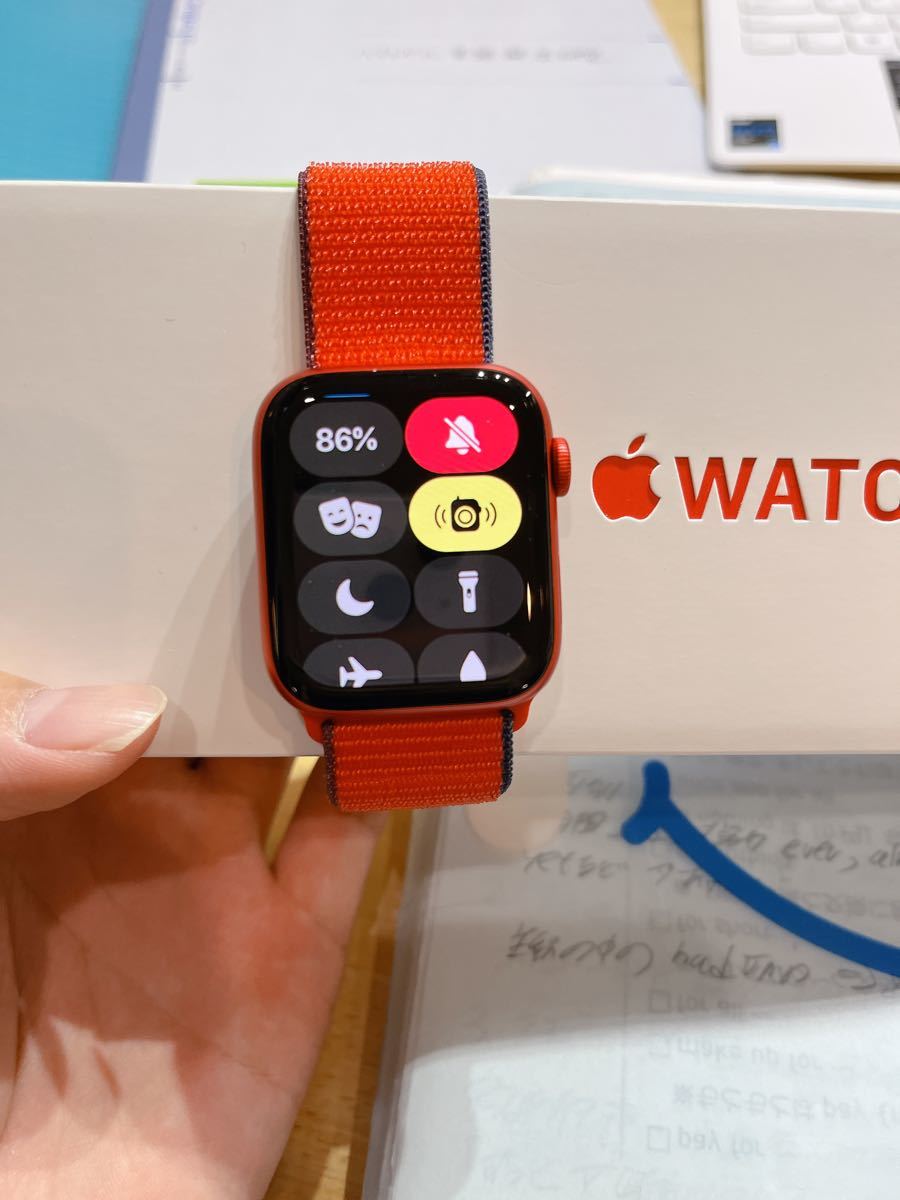 Apple Watch Series6 GPS 44mm REDアルミニウムケース スポーツループ