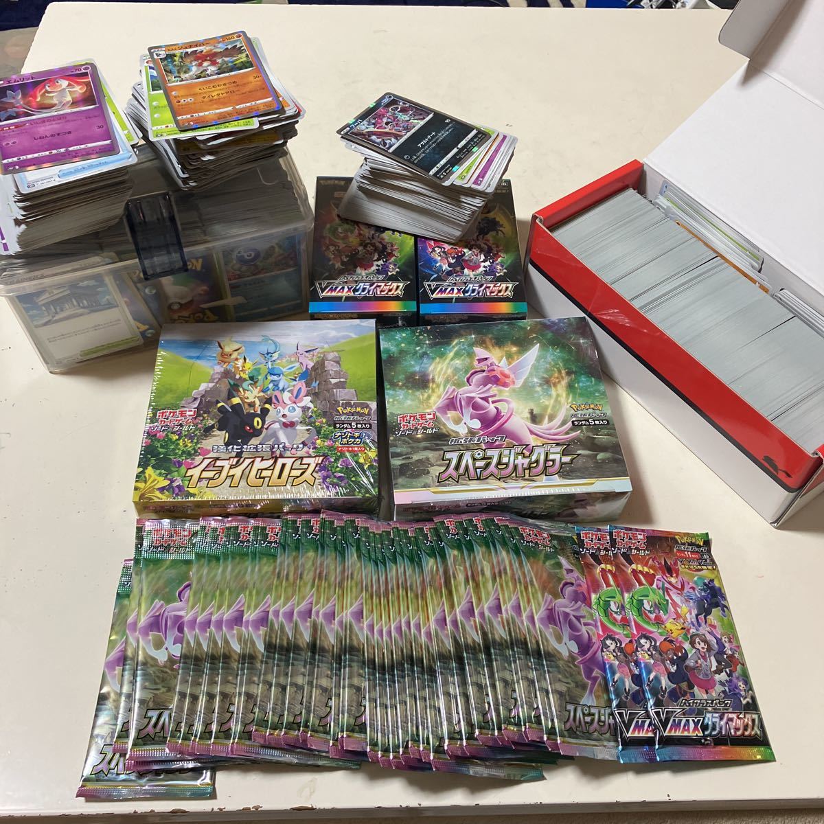 コレクション整理 ポケモンカード シュリンク付き4BOX ＋未開封パック 