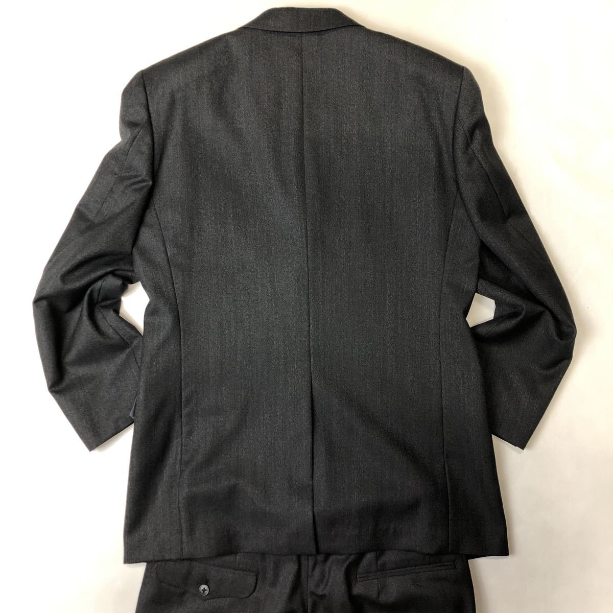 【本台場仕立て★サイズA5】新品タグ付き カネボウ・オム・ナノペル 2つボタンシングルスーツ グレー系 一流の光沢 格安★高品質_画像7