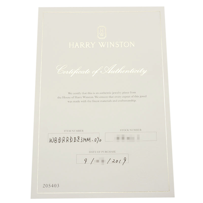 ハリーウィンストン HARRY WINSTON ダイヤモンドリング #13.5 約13.5号 750PG・ダイヤ1P ピンクゴールド 指輪 保証書付_画像6