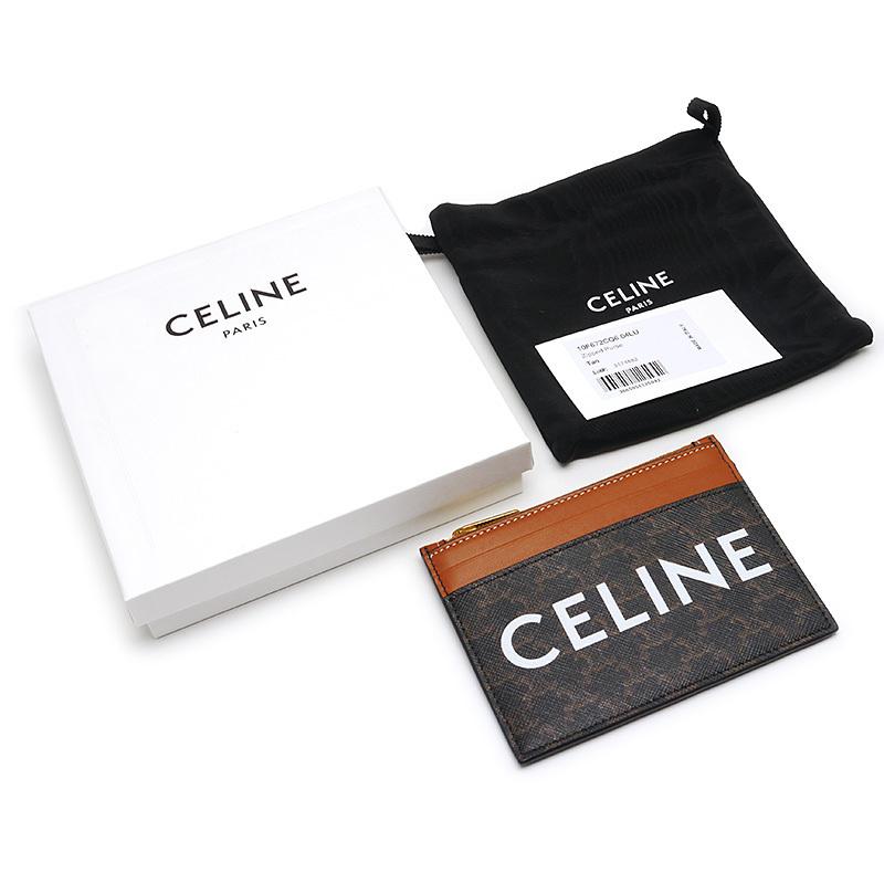 セリーヌ CELINE トリオンフキャンバス カードケース 10F672CQ6
