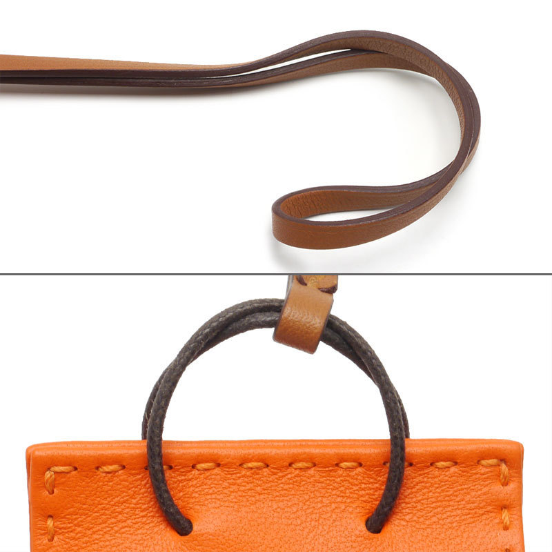 エルメス HERMES サック オランジュ バッグチャーム オレンジ D刻印