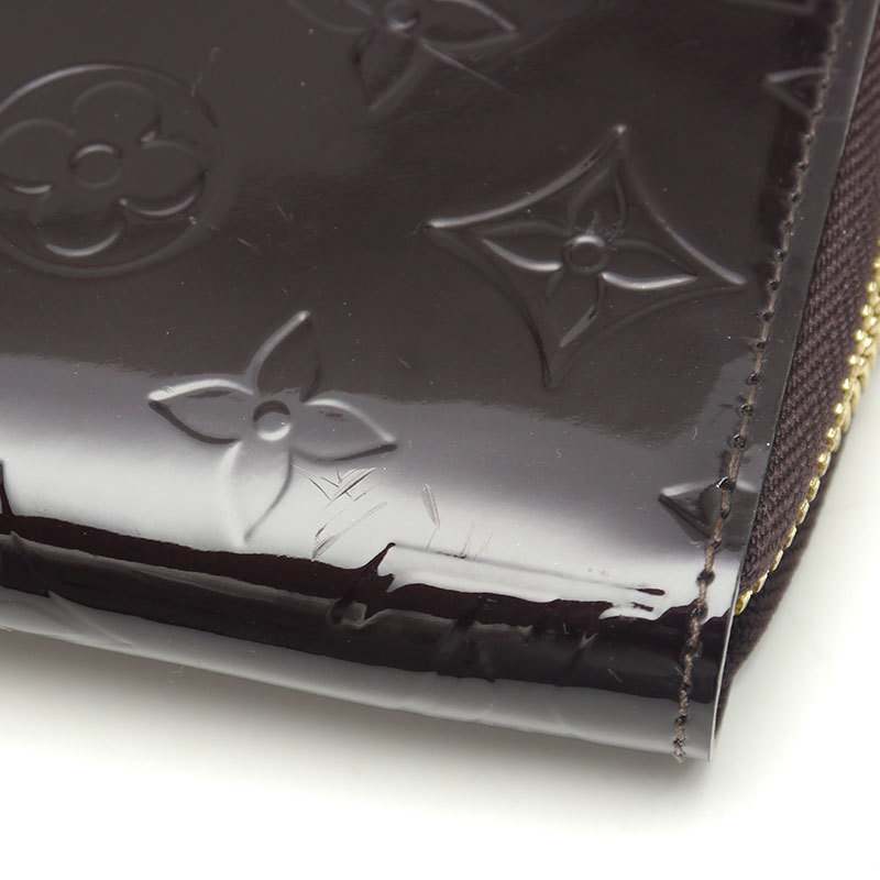 ルイヴィトン LouisVuitton LV M93522 ジッピーウォレット ラウンドジップウォレット 長財布 アマラント ヴェルニ_画像5