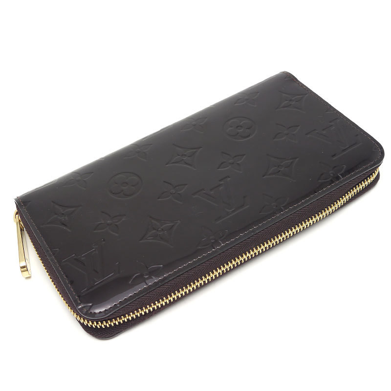 ルイヴィトン LouisVuitton LV M93522 ジッピーウォレット ラウンドジップウォレット 長財布 アマラント ヴェルニ_画像2