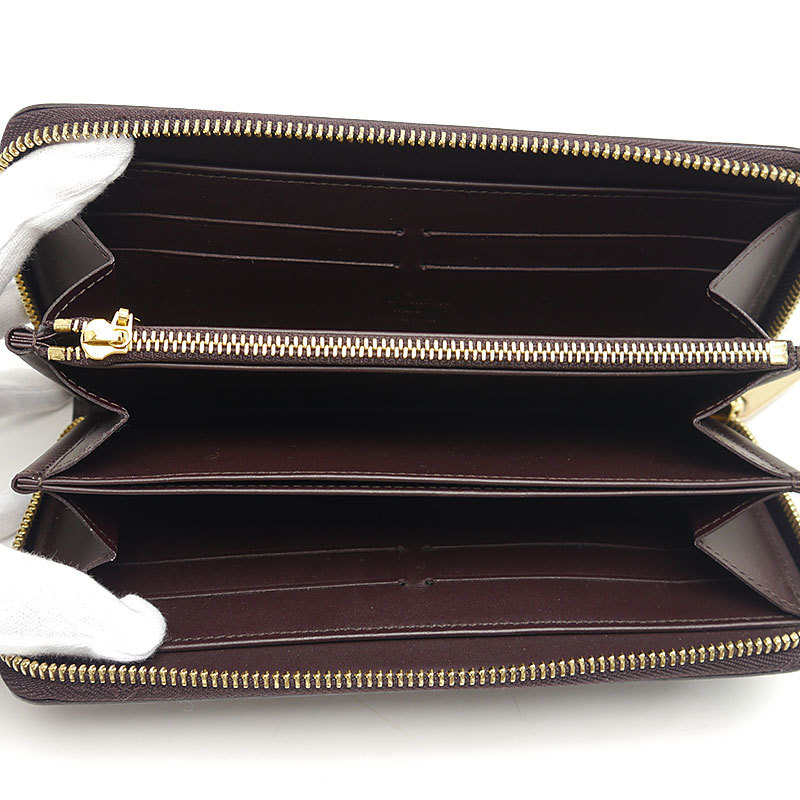 ルイヴィトン LouisVuitton LV M93522 ジッピーウォレット ラウンドジップウォレット 長財布 アマラント ヴェルニ_画像8