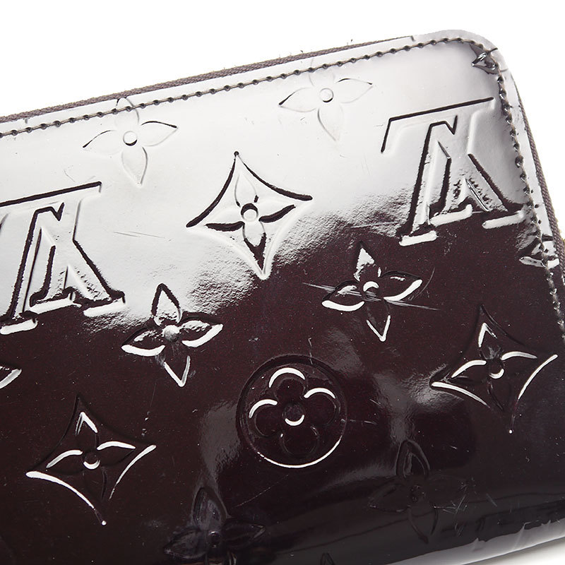 ルイヴィトン LouisVuitton LV M93522 ジッピーウォレット ラウンドジップウォレット 長財布 アマラント ヴェルニ_画像6