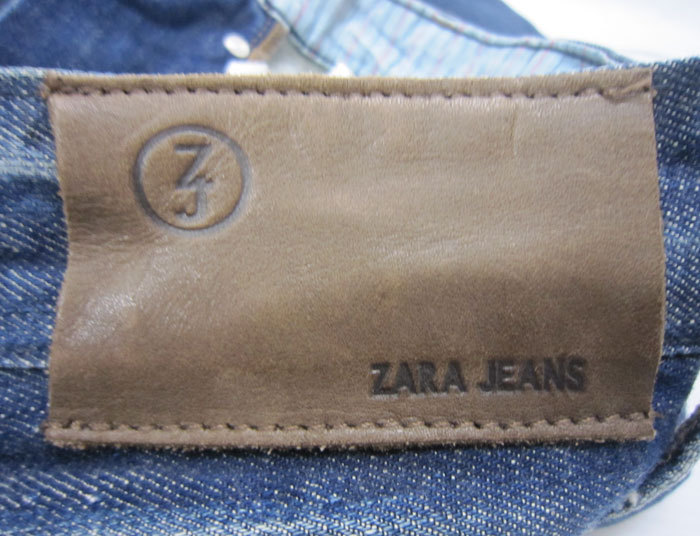ZARA JEANS ザラジーンズ ストレート デニムパンツ サイズ32 ボタンフライ straight cotton denim pants_画像6