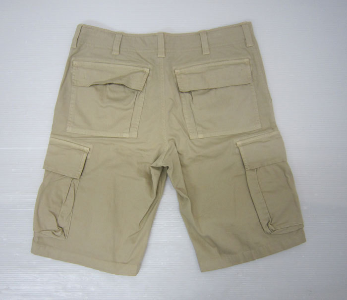 J.W.BRINE ジェイダブリューブライン ストレッチ コットン ショートカーゴパンツ サイズ46 ベージュ イタリア製 cotton half cargo pants_画像2