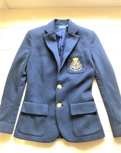 新品未使用☆Polo Ralph Lauren doeskin navy blazer 紺ブレザー