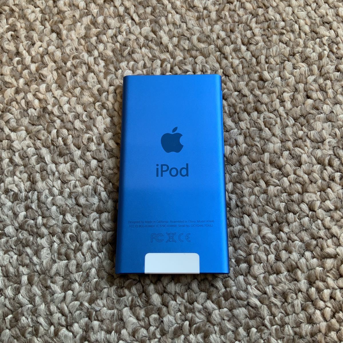 利用3ヶ月】後期モデル iPod nano 第7世代 16GB Apple アップル A1446 アイポッドナノ ブルー