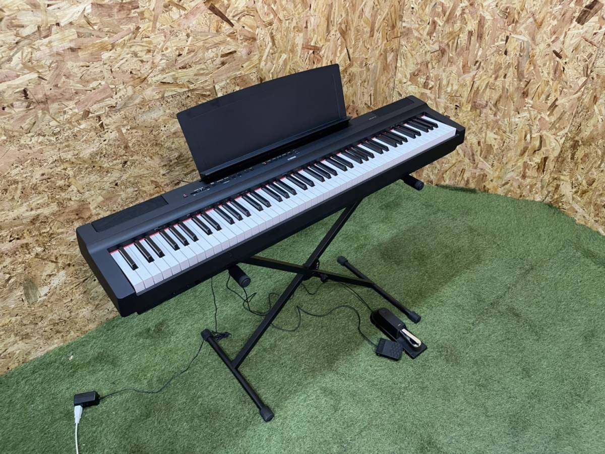 YAMAHA ヤマハ P-125 電子ピアノ 88鍵 鍵盤楽器 スタンド＋フットペダル付き 「61」