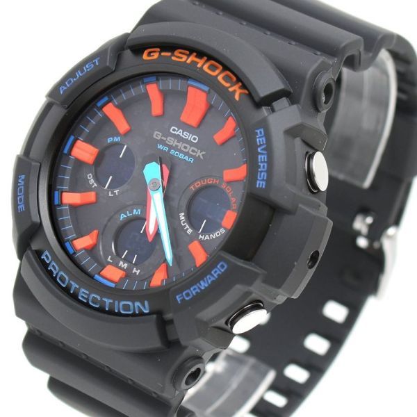 新品未使用品 カシオ Gショック ソーラー腕時計 GAS-100CT-1A ブラック