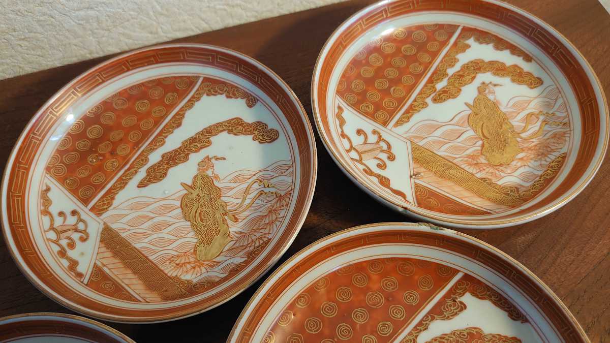 新品最新品 ヤフオク! - 九谷焼 九谷 赤絵 金彩 明治九谷 飯田屋 宮本