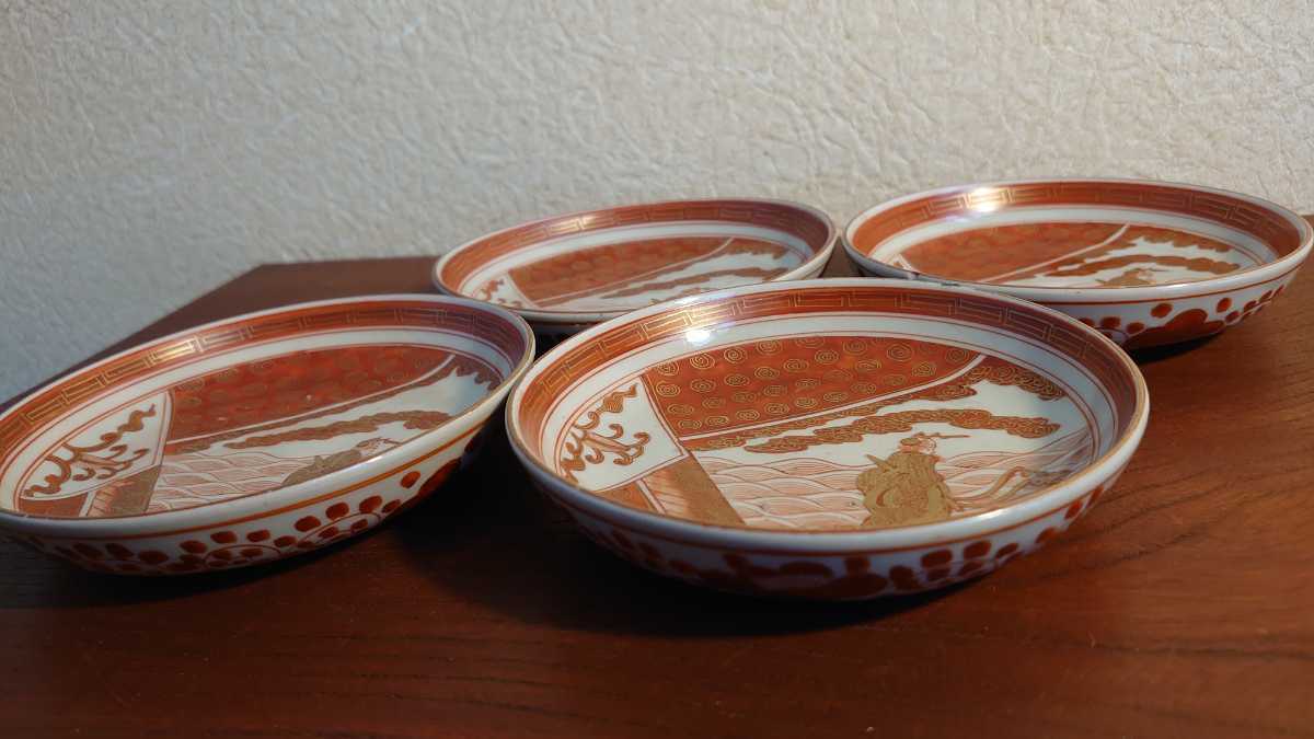再入荷得価 ヤフオク! - 九谷焼 九谷 赤絵 金彩 明治九谷 飯田屋 宮本