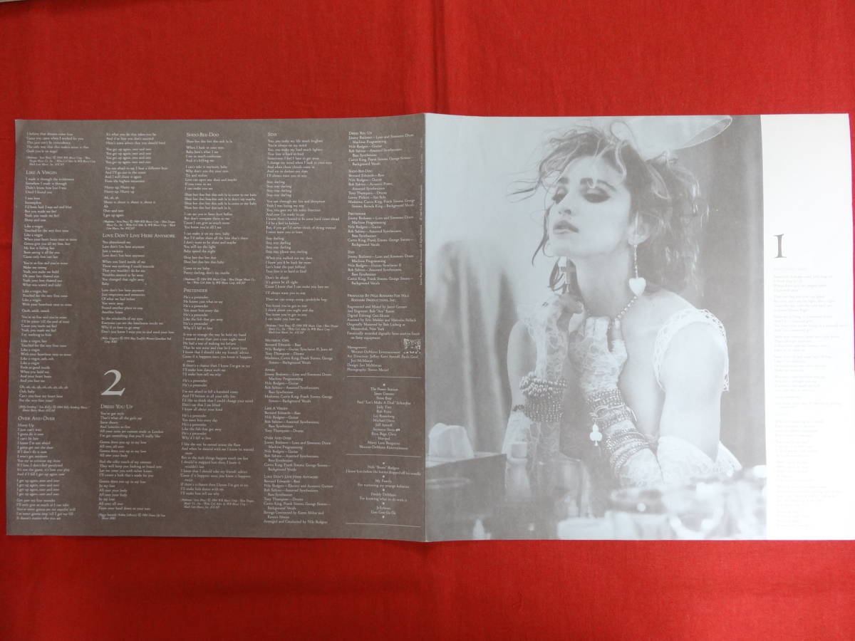 LP P-13033 Madonna マドンナ「ライク・ア・ヴァージン」帯付き 中古品_画像4