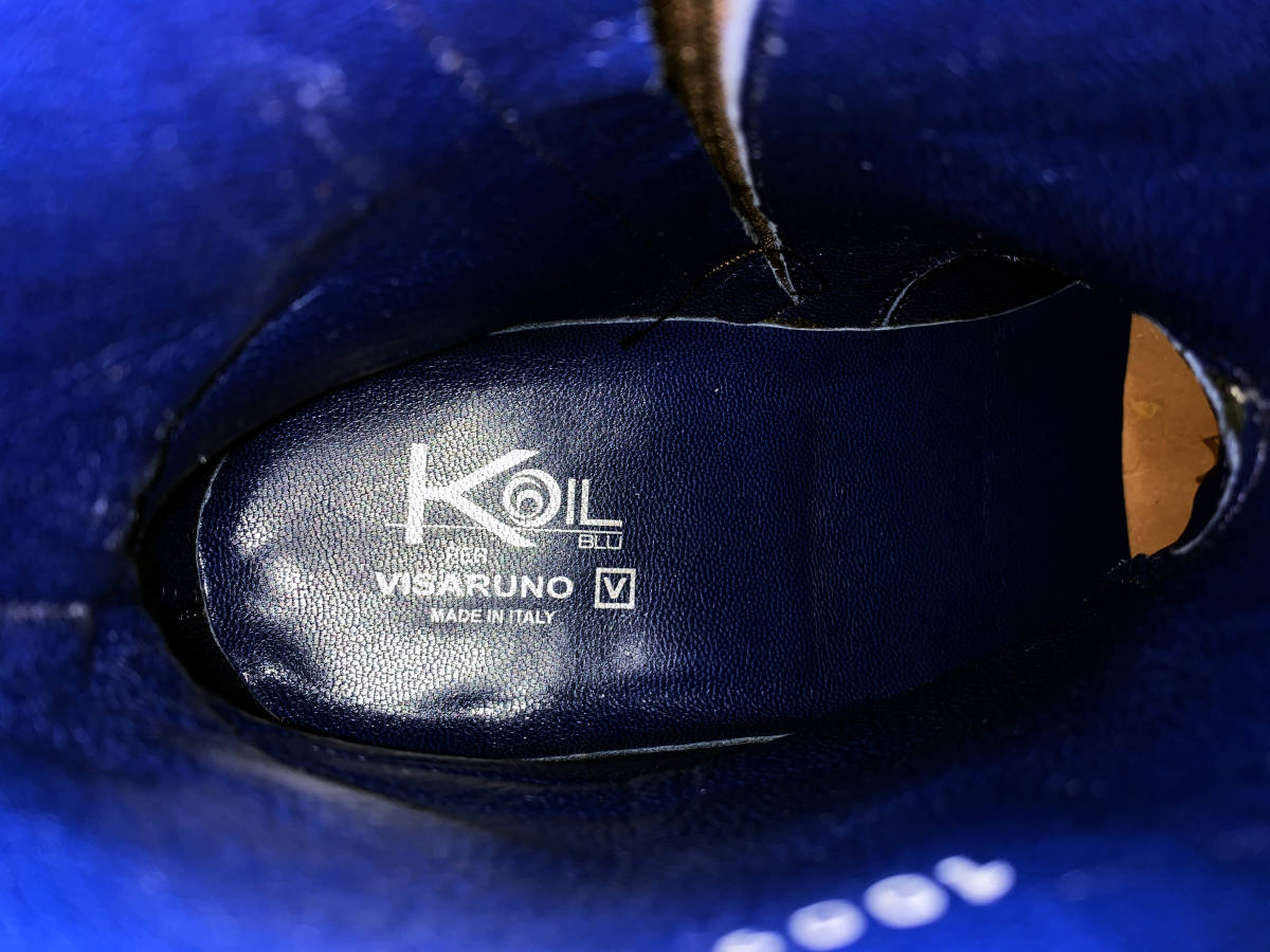 KOIL VISARUNO レザーショートブーツ MADE IN ITALY (FS0003) 高級革のブーツ_画像8