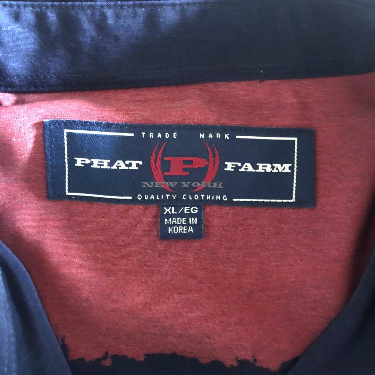 00s ファットファーム 半袖シャツ フラッグ柄 XL PHAT FARM www