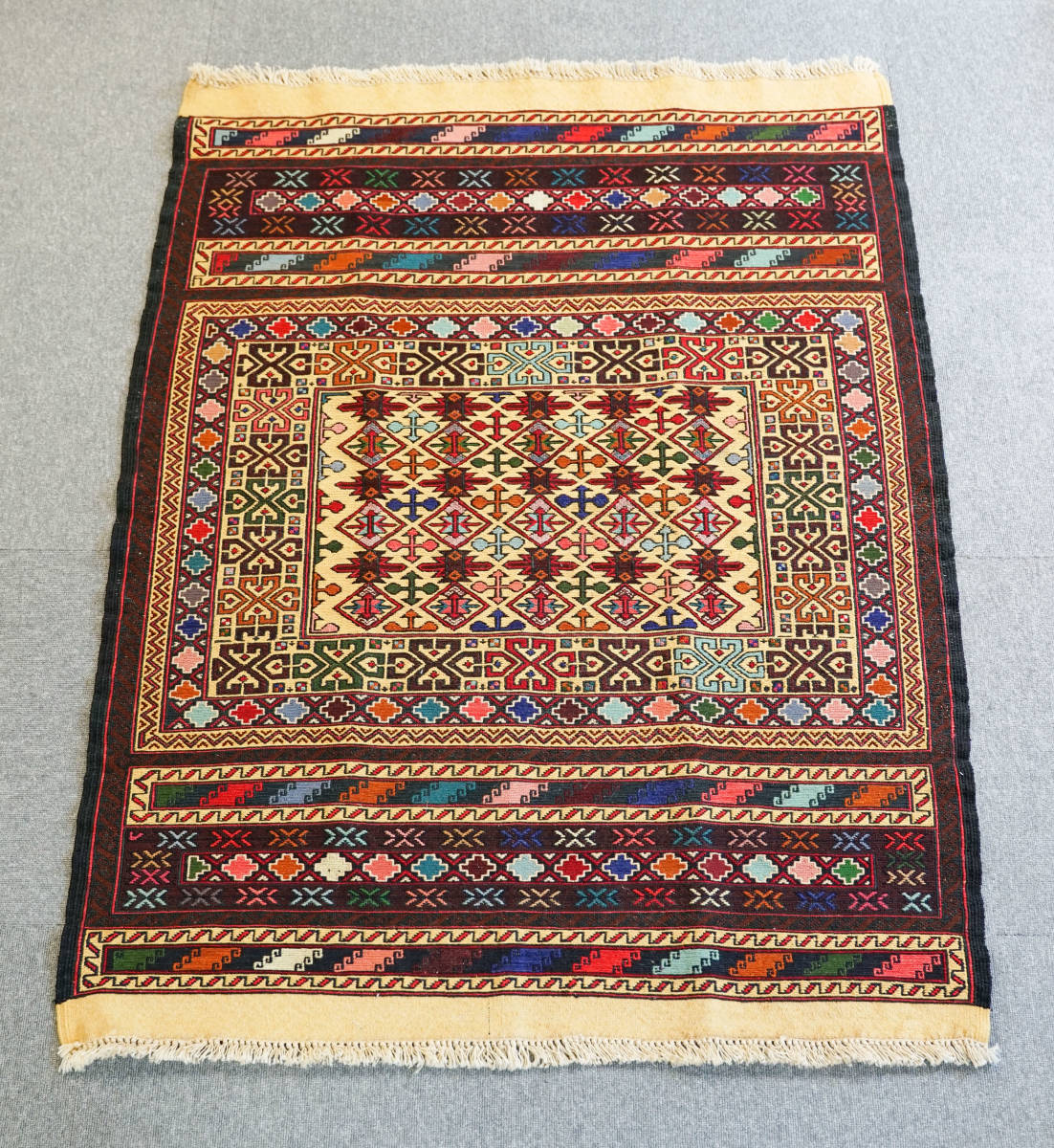アフガントライバルラグKhal Mohammadi手織り絨毯 294×74cm-