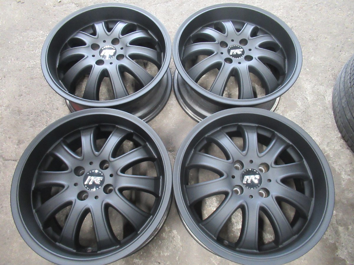 期間限定SALE【ITC・SEBRING/RAYS】★16X7.0J　+45　4/100【マッドブラック塗装】カスタムITC☆カローラフィルダー・スペイド・ノート♪_画像1