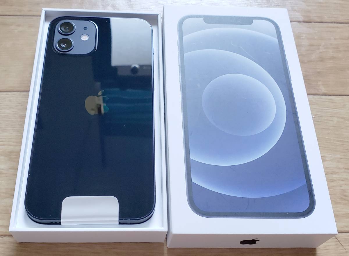 新品 SB Apple iPhone12 64GB MGHN3J/A ブラック 公式SIMロック解除