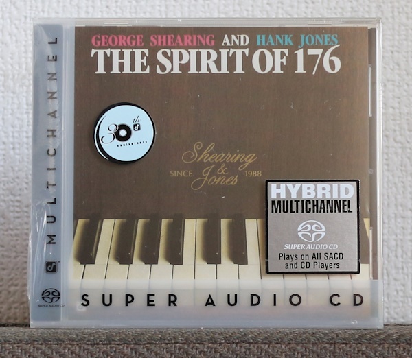 品薄/高音質CD/SACD/JAZZピアノ/ジョージ・シアリング/ハンク・ジョーンズ/George Shearing/Hank Jones/Spirit of 176/Concordの画像1