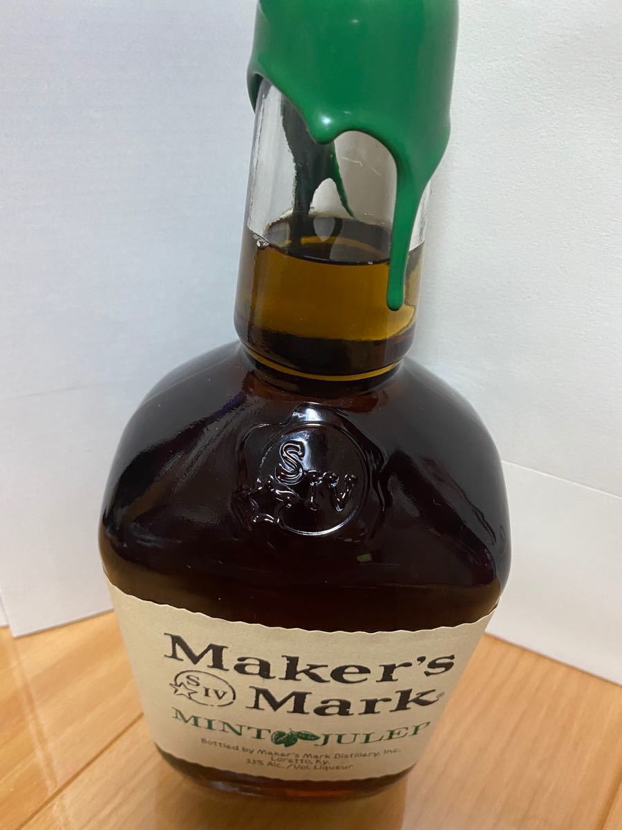 終売品　メーカーズマーク　ミントジュレップ　緑 メーカーズマーク 古酒 Maker''s Mark