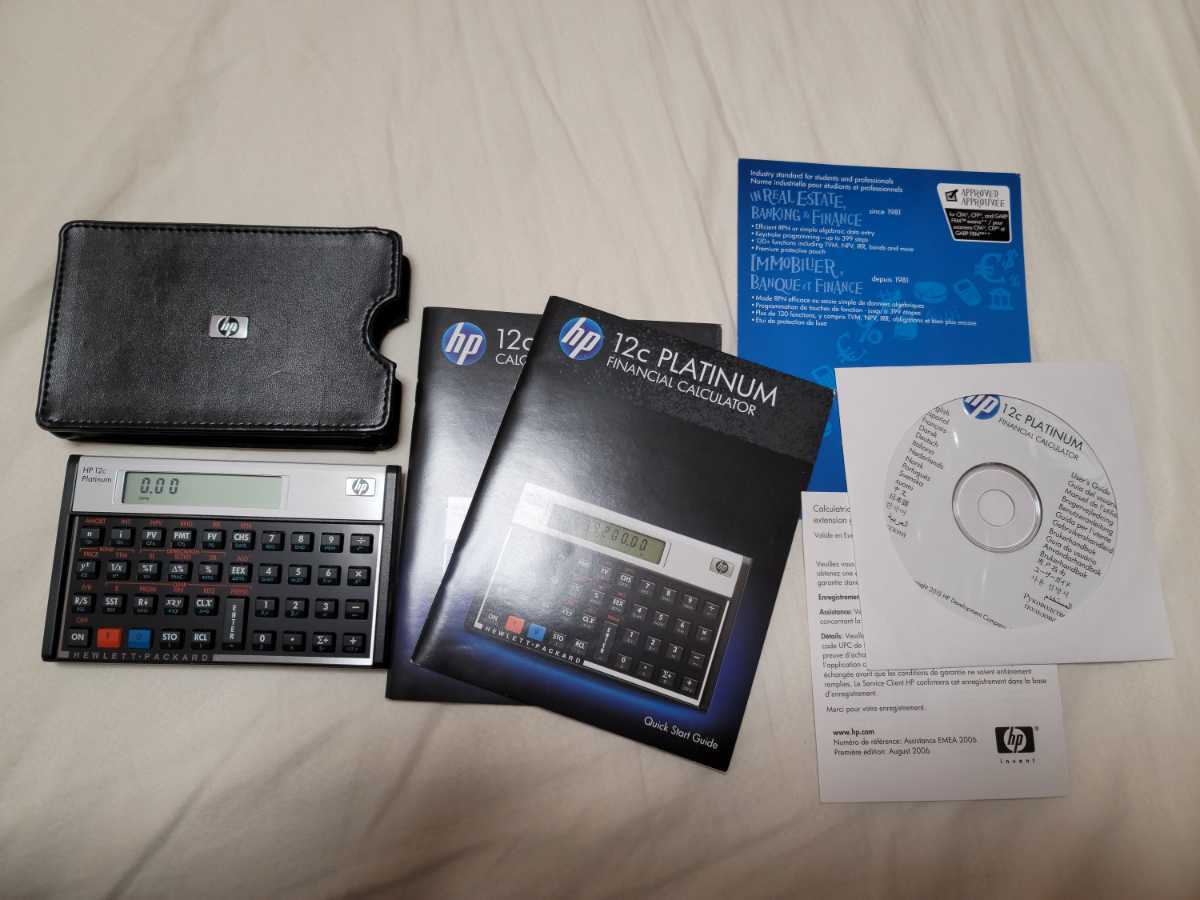 [送料無料]HP12c PlatinumHEWLETT PACKARDヒューレット・パッカード社の金融・関数電卓