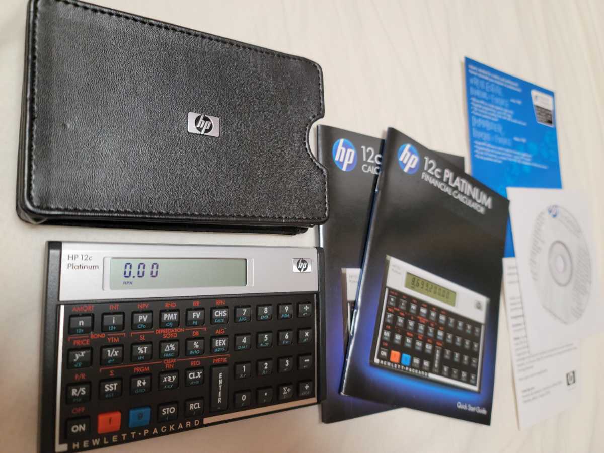 [送料無料]HP12c PlatinumHEWLETT PACKARDヒューレット・パッカード社の金融・関数電卓