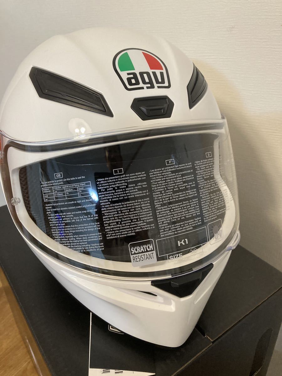 ヤフオク! - AGV ヘルメット K1 サイズXL 白 gloss white