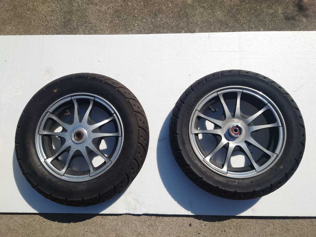 アドレスV125 V125S アルミホイール 前後セット タイヤ付き dinkes