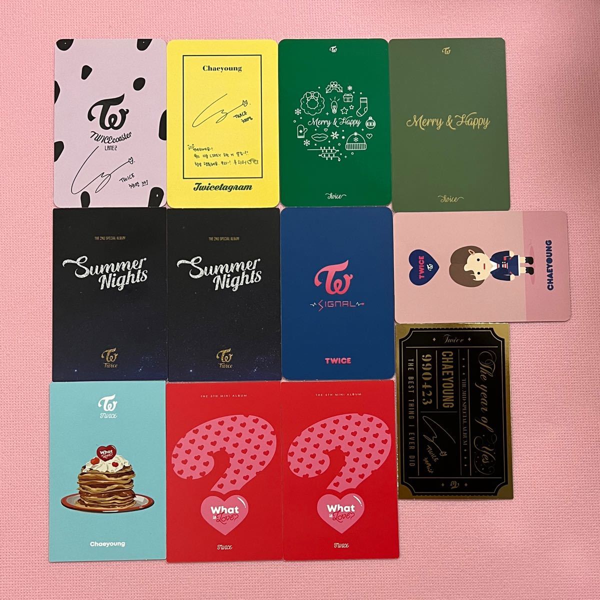TWICE チェヨン トレカ 12枚セット Merry&Happy Summer nights TWICE チェヨン トレカ 12枚セット Merry&Happy Summer nights