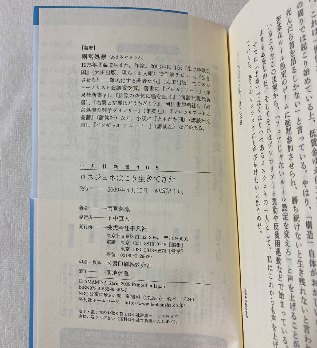 『ロスジェネはこう生きてきた』　平凡社新書　雨宮処凛　帯付き　就職氷河期世代　派遣切り　ワーキングプア　生きづらい_画像8