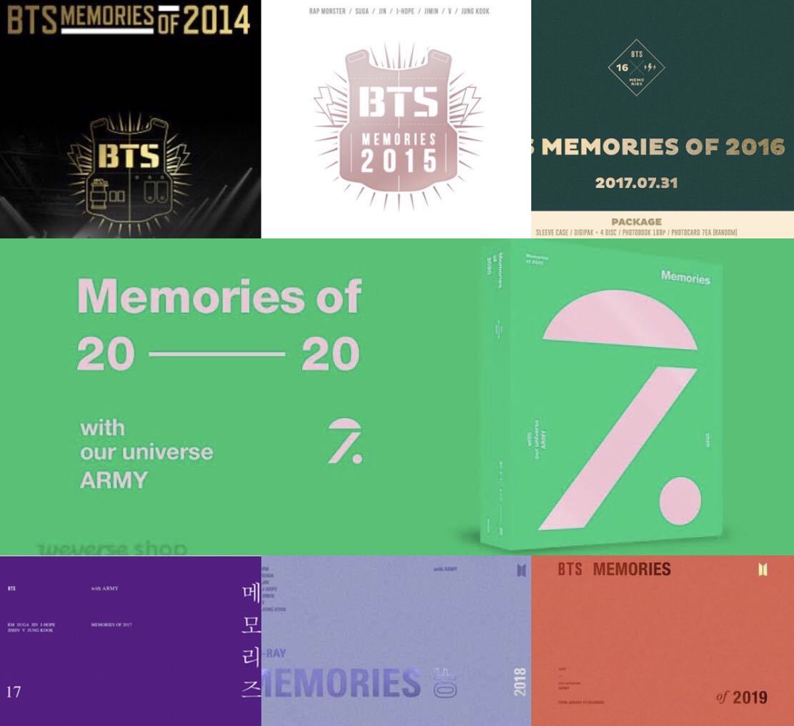 Memories of 2014〜2020フルセット□ BTS DVD www.nickstellino.com