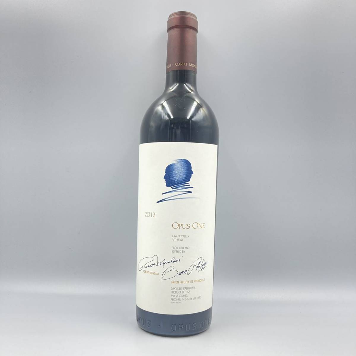 DE03296★未開栓 OPUS ONE オーパスワン 2012★容量750ml/アルコール分14.5%/赤ワイン/果実酒/赤/ワイン/EC0 EC7_画像1