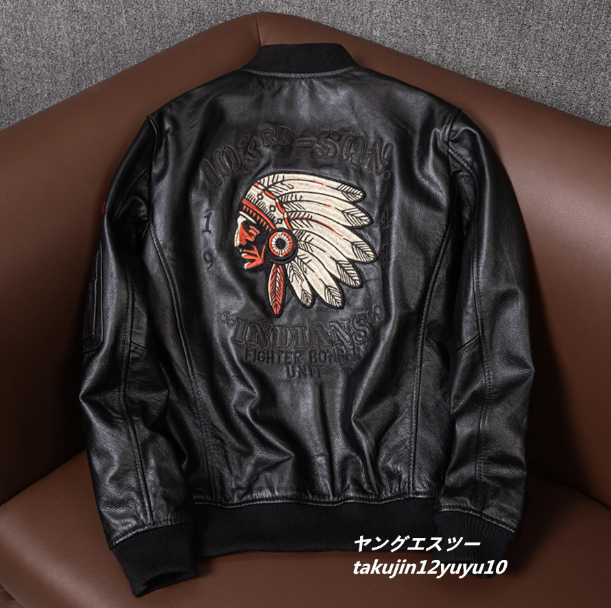 88%OFF!】 フライトジャケット スタジャン バイクジャケット 刺繍 L