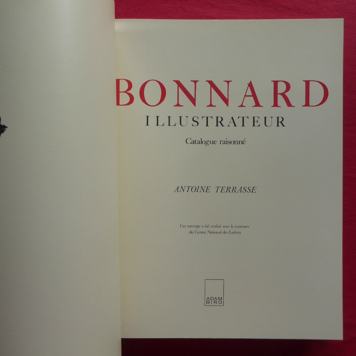 z6/ foreign book book of paintings in print [bona- Roo illustration letter : catalog *rezone/Bonnard illustrateur : Catalogue raisonne/1988 year ]