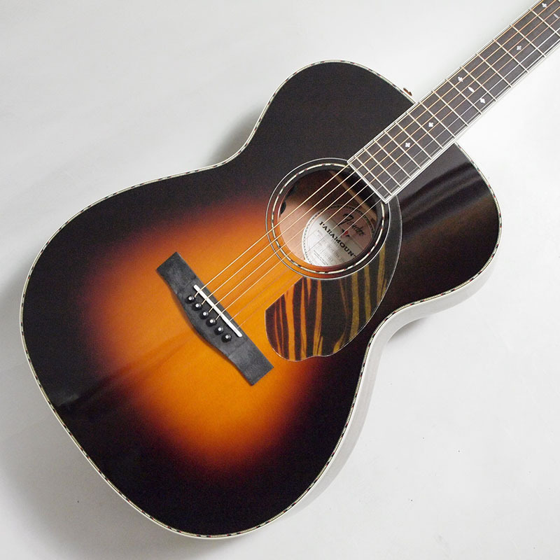 Fender PO-220E Orchestra, Ovangkol Fingerboard, 3-Tone Vintage Sunburst〈フェンダーエレアコ〉_画像1