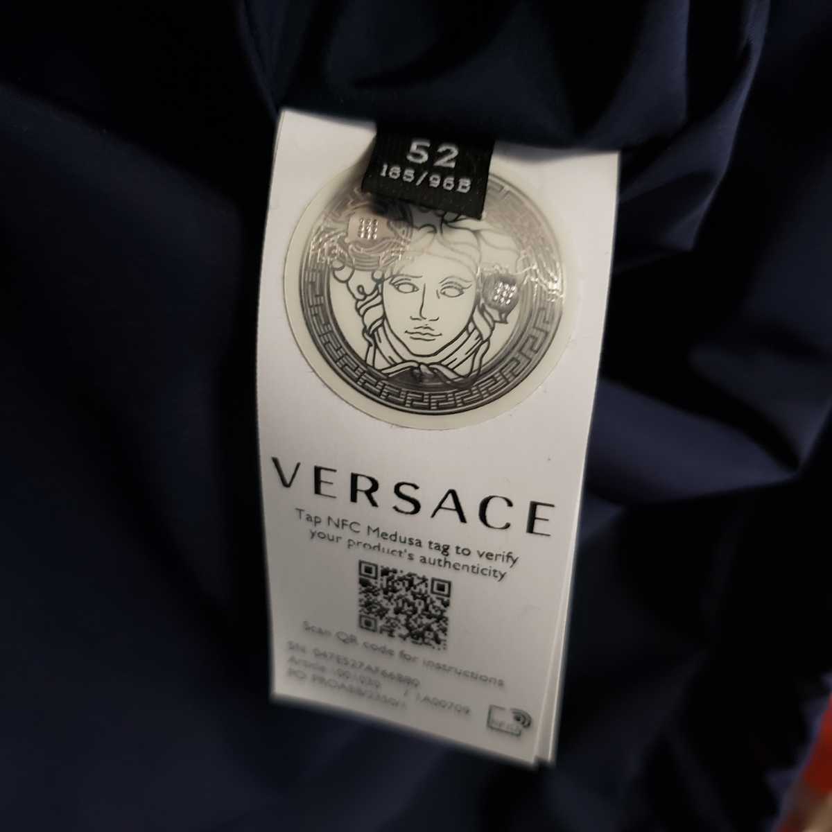 【新品】VERSACE GRECA NYLON JACKET 52 ベルサーチ ヴェルサーチ グレカ ナイロン ジャケット ウインドブレーカー バロック_画像10