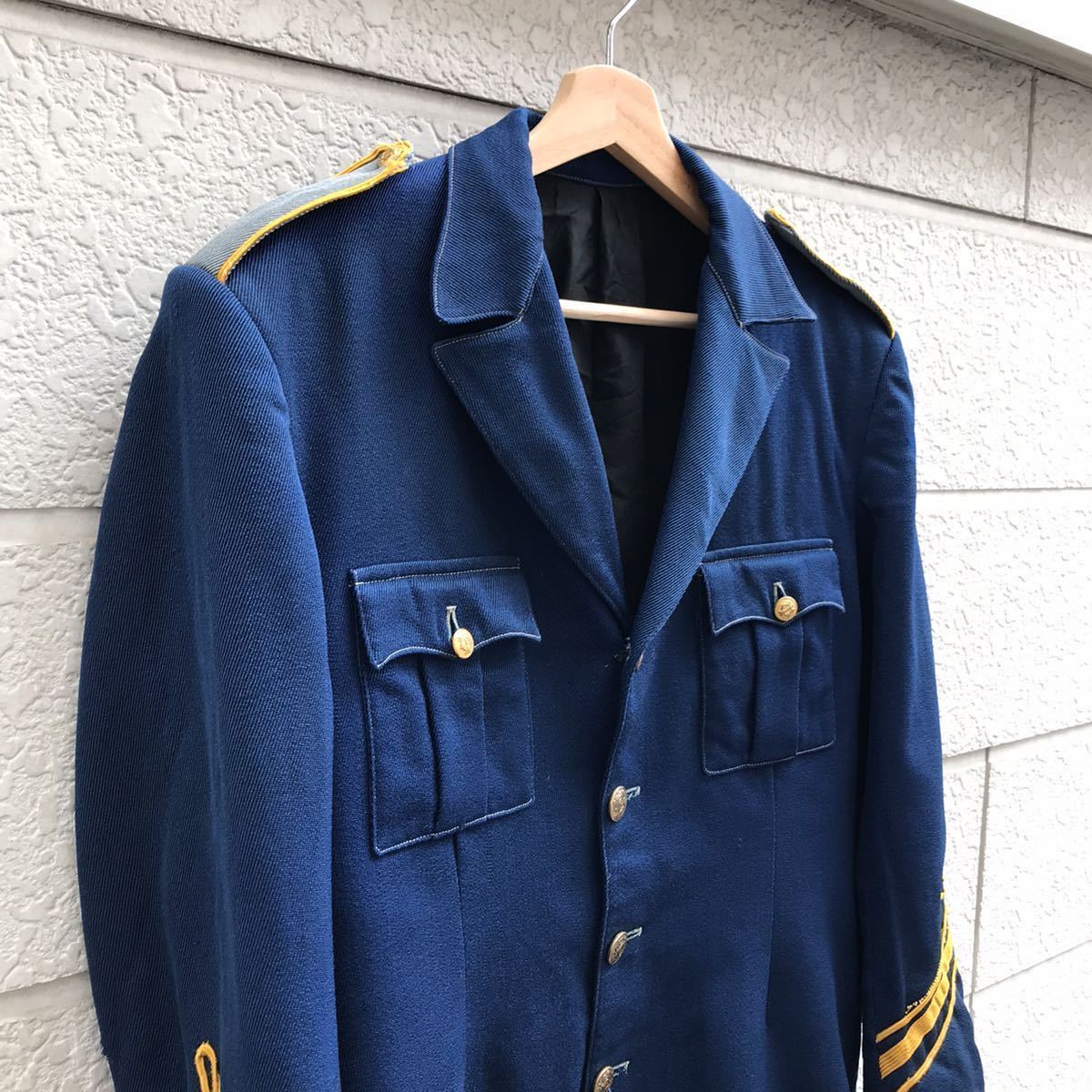 30s 40s US古着 ジャケット 制服 ユニフォーム BLUE UNIFORM C.E.WARD アメリカ古着 vintage ヴィンテージ オフィサージャケットの画像3