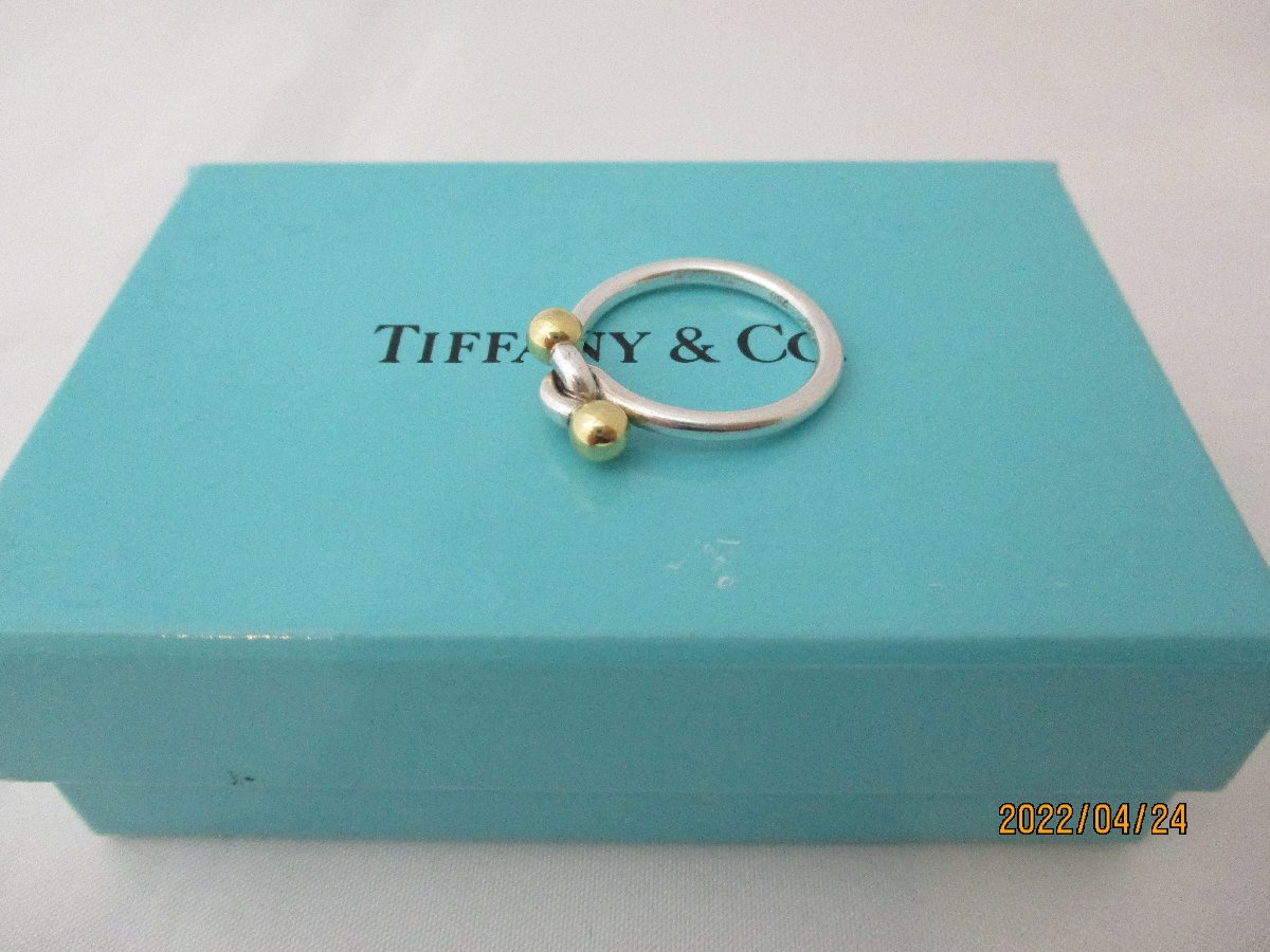 11.5号【美品】ティファニー TIFFANY ラブノット コンビリング 指輪