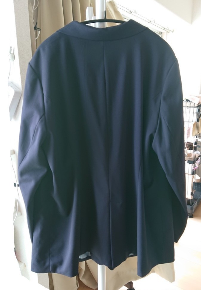 ニッセン nissen トールサイズ 大きいサイズ レディース ジャケット オーバーサイズ ネイビー 5LTT テーラード 紺