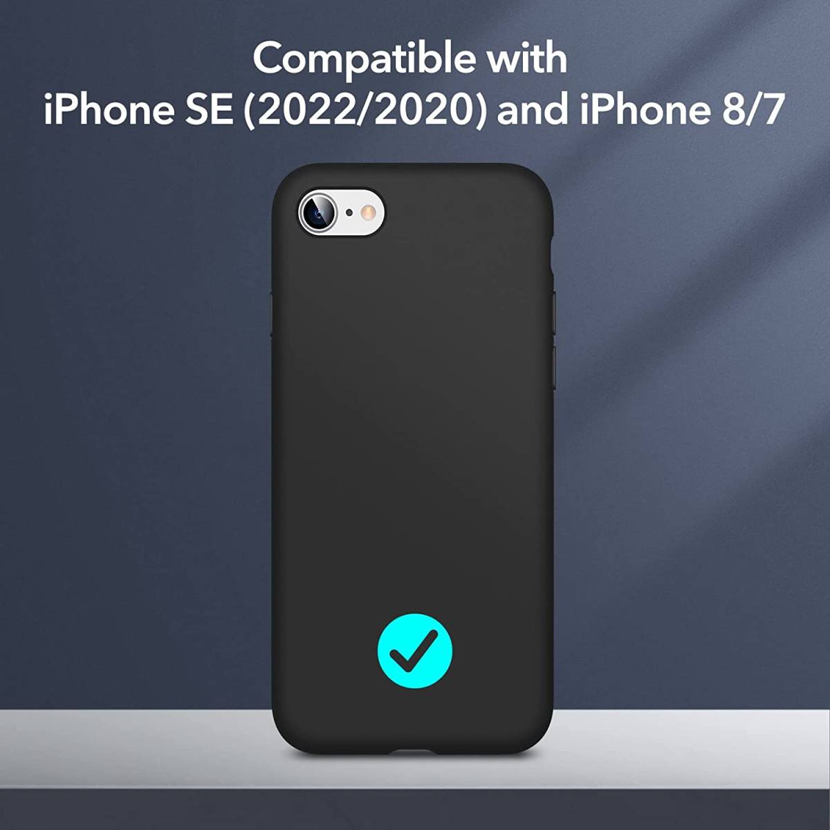 【新品/送料180円】ESR iPhone SE ケース 2022 iPhone SE 第3世代/第2世代 iPhone 8 iPhone 7対応 シリコンケース 　ブラック_画像4