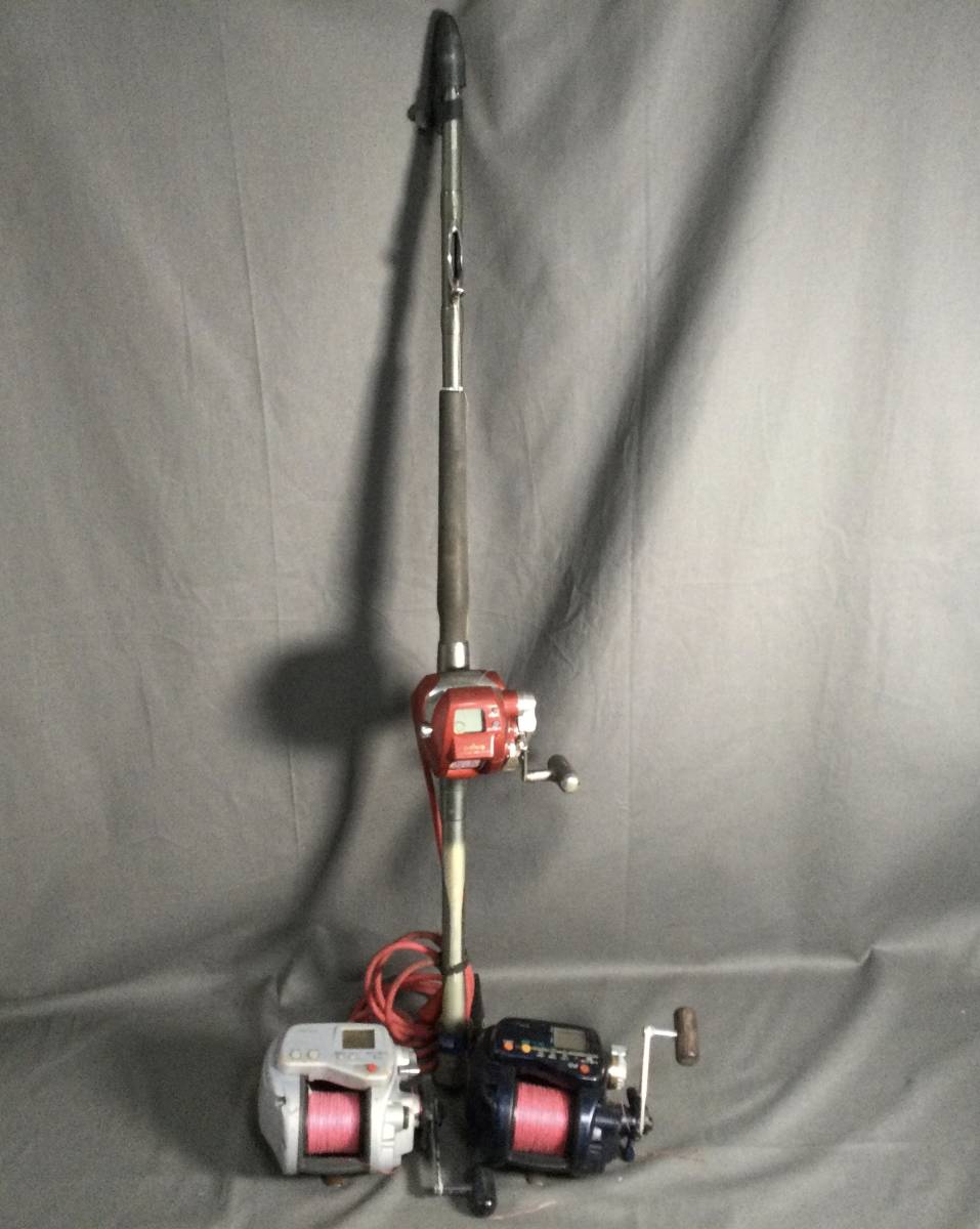 5/18 205458 Daiwa 電動リール 3点 竿 おまとめ セット ダイワ 釣り具
