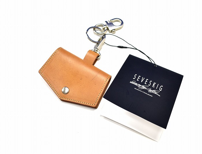 SEVESKIG (セヴシグ) R.D coin case コインケース COW LEATHER レザー 牛革 NATURAL 小銭入れ コンパクト ウォレット 財布 キーホルダー