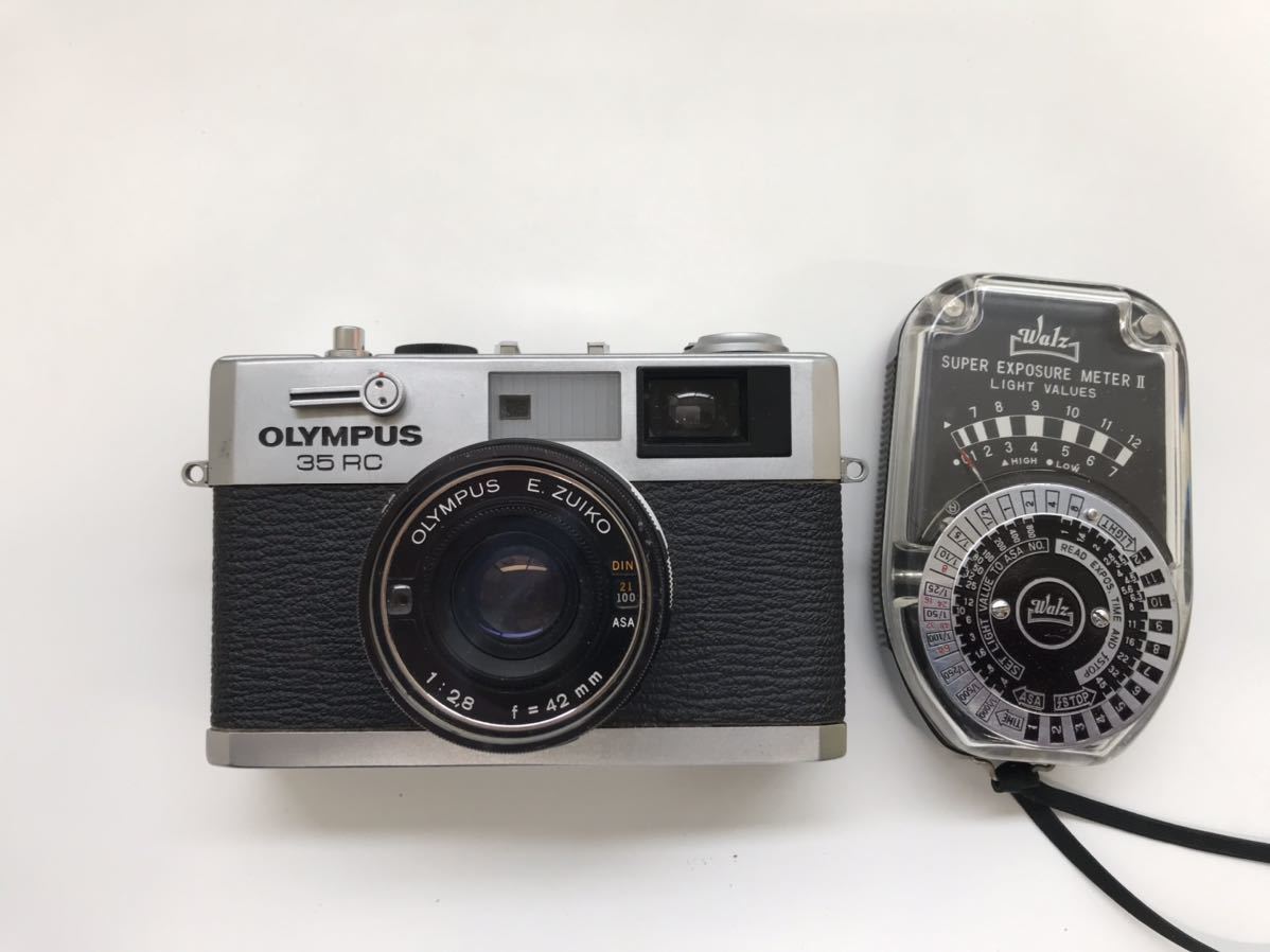 オリンパス OLYMPUS 35RC フィルムカメラ walz 露出計 2点セット の