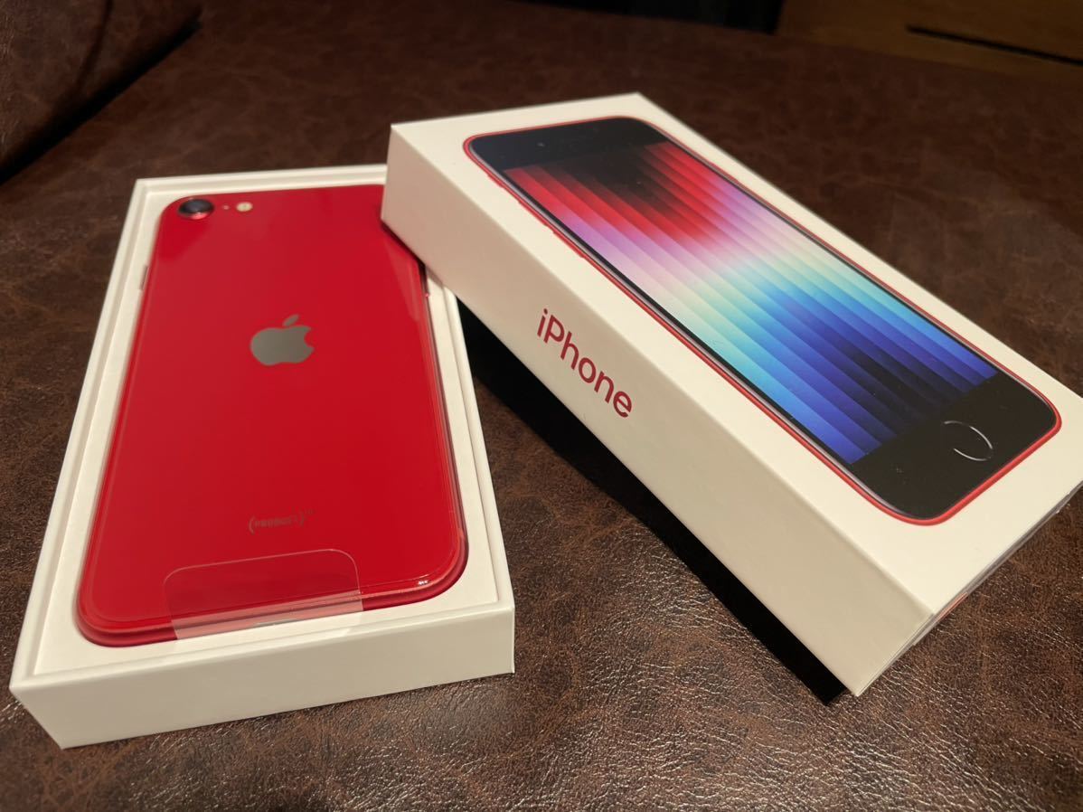 未使用品】iPhone SE 第3世代 128GB RED SIMフリー cinema.sk